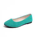 Miniatyrbilde 2 av 5: Enkeltsko med spiss hode flate lette dame flate sko for kvinner grass green 36