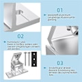 Miniatyrbilde 2 av 4: 4 Pakke Solcellepanelholdere, Tak Kroker, 10-60 Feste Solcellemodul, Justerbar PV Modulholder for Solcellepanel