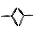 Miniatyrbilde 4 av 4: 4 stk 3-blad Propell For Mjx B3 B2 B2c B2w Bugs 3 Bugs 2 Hubsan H501s Rc Drone Quadcopter Svart Svart
