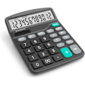 Miniatyrbillede 4 af 4: Dobbelt Strøm Desktop Lommeregner 12 Cifret Display Solcelle Batteri Dedikeret Lommeregner Stor Standard Funktion Desktop Lommeregner Multifunktionel Lommeregner