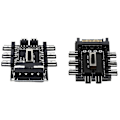 Miniatyrbillede 1 af 5: 1 til 8 Pin Fan Hub Sata Pwm Molex Splitter Pc Mining Kabel 12V 4-Pin/Sata Adapter Todelt Sæt til Sata og 4Pin