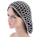 Miniatyrbild 2 av 3: 3 Stycken Hårnät i Mesh Mjuk Rayon Stickad Snood Hatt Sovande Virkad Hårnät Långt Hårnät Snoods Skydd Virkad Hårnät Mössa Hårskydd För Kvinnor Hår
