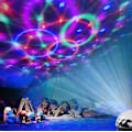 Miniatyrbilde 5 av 5: Bluetooth LED Krystall Stor Magisk Ball Scene Lys Blink Stemmeaktivert Fargerik Roterende Danse Scene Lys Magisk Ball Fjernkontroll (EU-regulering)