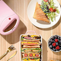 Miniatyrbillede 4 af 4: Bærbar Elektrisk Dobbelt Vaffel Sandwich Maker Non Stick Toast Morgenmadsmaskine