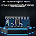 Miniatyrbild 3 av 5: 10st 16CH Analog Multiplexer Modul 74HC4067 CD74HC4067 Exakt Modul Digital Multiplexer MUX Breakout Board