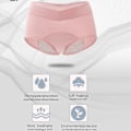 Miniatyrbild 2 av 5: Menstruationstrosor i bomull för kvinnor, läckagesäkra menstruationstrosor i bomull med absorberande läckagezon
