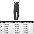 Miniatyrbilde 4 av 5: Baggy Jumpsuits for Kvinner - Kvinners Overalls Jumpsuits med Lommer | Oversized Ermeløse Jumpsuits med Spaghettistropp Rompers for Kvinner