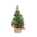 Miniatyrbillede 1 af 3: 20 cm Grønt Kunstigt Juletræ - Stof + PVC Juledekoration