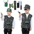 Miniatyrbild 3 av 5: Polisdräkt för barn Klä upp set med handbojor Badge Leksaker Lämpliga för 3-8 år gamla pojkar och flickor Presenter 4