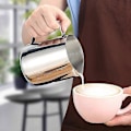 Miniatyrbillede 4 af 5: Mælkeskummer Kande Rustfrit Stål, 350/600/1000ml Kaffekop Kande Latte Espresso Cappucci