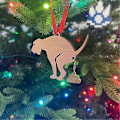 Miniatyrbillede 2 af 3: Julefrokost Træ Hund Hængepynt Sjov Dekoration