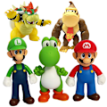 Pikkukuva 2 / 5: 10-14 cm Super Mario Bros PVC toimintafiguurilelut nuket set Luigi Yoshi Donkey Kong sieni lapsille syntymäpäivälahjat 3pcs