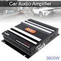 Miniatyrbillede 2 af 5: 3800 W Bilforstærker 2 Kanal Sort Aluminium Legering Høj Effekt Bil Stereo Audio Effektforstærker til