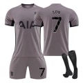 Miniatyrbillede 1 af 2: 23-24 ny Tottenham udetræningsdragt trøje sportstøj NO.7 SON XS