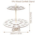 Miniatyrbillede 1 af 3: Bryllup Kraft papirbakke Konfetti kegle Stand Box Bakke til bryllup dekoration Blomster konfetti kegler Rustik bryllup papirholder confetti stand