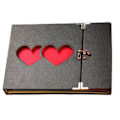 Miniatyrbilde 1 av 5: Fotoalbum til å designe selv - Skrapalbum med svarte sider - Fotobok til å lime inn - Bryllup, jul, valentinsdag, bursdag