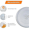 Miniatyrbillede 4 af 5: Universal Mikrobølgeovn Drejeskive Glasplade Med 3 Beslag, 245 Mm