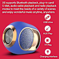 Miniatyrbild 4 av 5: Nya Modeller Bluetooth 5.0 Subwoofer Stereo Hi-fi Tws Trådlös Bluetooth Högtalare Stöd För U Disk (blå)