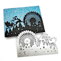 Miniatyrbillede 4 af 5: Jul Metal Skærestencils Scrapbog DIY Album Stempel Papirkort Form