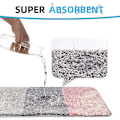 Miniatyrbilde 2 av 5: Tflycqbathroom mattesett med 2 absorberende maskinvaskbare sklisikkert badetepper Luksuriøs myk mikrofiber Fargerike badematter til baderoms kjøkken og soverom