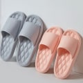 Miniatyrbild 4 av 5: Hem Tofflor Sommar Kvinnor Män Tjock plattform Halkfri Tysta sandaler Mode Mjuksulor Par Flip-flops Dam utomhusskor Yellow-B 42-43(26-26.5cm)