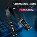 Miniatyrbillede 4 af 5: NGFF M.2 M-KEY NVME Forlængerkabel Udvidelseskort PCIe4.0 SATA6G Notebook Eksternt Forlængerkabel