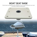 Miniatyrbillede 4 af 4: 1 stk. Bådsædebase 3/4 tommer Pin Post Socket Marine Drejesæde Monteringsbase 7x7 tommer Kraftig Alu