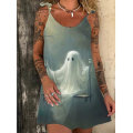 Miniatyrbillede 1 af 2: Kvinder Sommer Slim Sleeveless Scoop Neck A-line Flare Sun Kjoler style 1 3XL