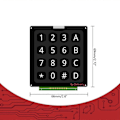 Miniatyrbillede 3 af 5: 4x4 Tastatur MCU Board Tastatur Moduler med 16 Taster 4x4 Trykknapper Ekstern Tastatur Array Knap Tastatur