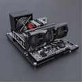 Miniatyrbillede 3 af 5: PC Test Åbent Chassis Rack Bænk Åben Ramme DIY Gaming Computer Åbent Kabinet Understøtter Bundkort ATX M