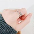Miniatyrbillede 2 af 5: Long tiantian Til Min Datter Gaver fra Mor Fidget Ringe mod Angst Kvinder Sølv Angst Multi-lags Spinner Ringe