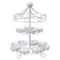 Miniatyrbillede 1 af 5: 2-lags 12-tals karrusel cupcake stander holder display bryllupskage cupcake display stand