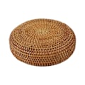 Miniatyrbillede 4 af 5: Håndlavet Efterårs Rattan Vævning Rund Opbevaringskurv Frugtskål Rattan Brødkurv til Køkkenmad