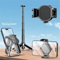 Miniatyrbild 3 av 5: Magnetisk Design Mini Bluetooth Portabel Teleskopisk Multifunktionell Tripod Telefon Selfie Stick