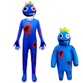 Pikkukuva 5 / 5: Lasten Halloween-asut Anime Rainbow Friend Game Cosplay Vaatteet Pojat Tytöt Body Sarjakuva Karnevaali Joululahja lapsille 4672 120cm
