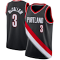 Miniatyrbillede 1 af 2: Mænd Kvinder Basketballtrøje LAVINE 8# ANTHONY 00# LILLARD 0# voksen Kortærmet Sport Løbe T-shirts Unisex black#3 L