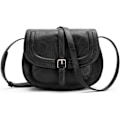 Miniatyrbild 1 av 5: Crossbody-väska för damer, liten handväska dam crossbody, retro axelväskor svart