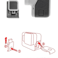 Pikkukuva 4 / 5: GoPro Hero 5 6 7 Sivukansi - USB-C & Mini HDMI-yhteensopiva Porttisuoja, Vedenpitävä ja Pölytiivis