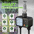 Miniatyrbild 4 av 5: Solcellsdriven bevattning LCD Automatisk bevattningssystem Utomhus Smart Trädgårdsbevattningsverktyg Justerbar