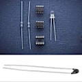 Miniatyrbillede 4 af 4: 10 stk. MF52 NTC Termistor Høj Nøjagtighed Temperatursensor med 30 mm Kabel (100k b3950-L30)