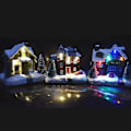 Miniatyrbillede 4 af 4: Juleindendørs Harpiks LED Lys Træhus Dekoration (c, Style) Bd