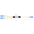 Miniatyrbild 5 av 5: 1 2 Avsmalnande Fiberoptisk Splitter Kopplingsbox Splitter Port Ftth Fiber Hem Kall Anslutning TY