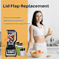 Miniatyrbilde 2 av 5: 2 stk Blenderlokk Erstatning for Ninja, Tutdeksel Blender Toppdeler for Ninja Låsende Lokk 2,1 liter Pi