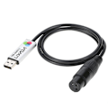 Miniatyrbillede 1 af 5: Lixada USB til DMX Interface Adapter LED DMX512 Computer PC Scenebelysningscontroller Lysdæmper