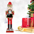 Miniatyrbillede 4 af 5: Nøddeknækker Figur Juledekoration Håndværk Statue til Jul Soveværelse Hjem