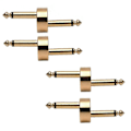 Miniatyrbillede 3 af 5: 4 stk. Guitar Effekt Pedal Jack Stik Forbindelsesstik Metal Loddeforbindelse Kobler Crank Jumper Patch