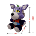 Miniatyrbillede 2 af 4: Plys Legetøj Sundrop Fnaf Boss Moon Soldukke Tegnefilmsdukke Purple Fox 18 cm