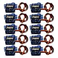 Miniatyrbillede 1 af 5: 10 stk. SG90 9G Mikro-Servo til RC Flyvemaskiner Fastvinget Flyvemaskine Model Fjernstyret Flyvemaskine Legetøj Servo