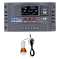 Miniatyrbillede 1 af 4: Solar Charge Controller med Lys LCD MPPT Overstrømsbeskyttelse Solar Charge Controller 12V 24V 2
