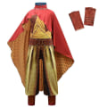 Miniatyrbillede 1 af 5: 2023 Film Raya And The Last Dragon kostumer pige Halloween kostumer til børn Fancy fest kostume Raya Cosplay Fantasia kostumer sets-A 110(3-4Y)
